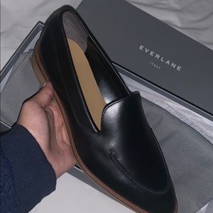 Black loafers
